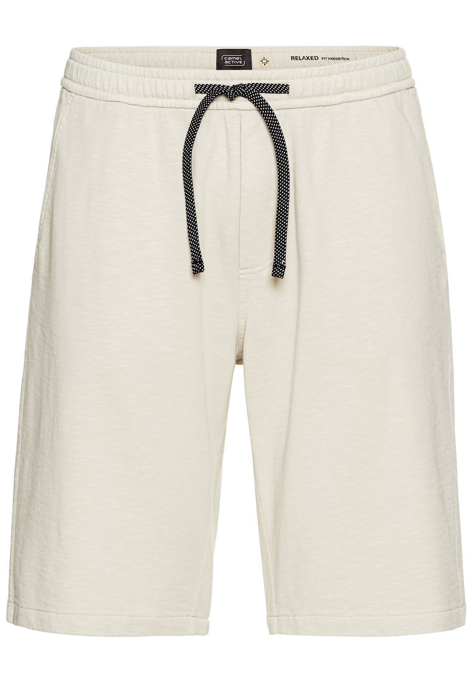 Bermuda Shorts mit elastischem Bund (Beige)