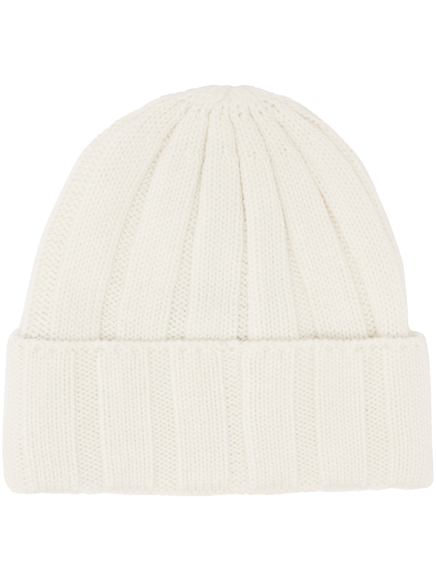 Schurwolle Kopfbedeckung Einfarbige bugatti Beanie mit Fleece-Fütterung (Off White)