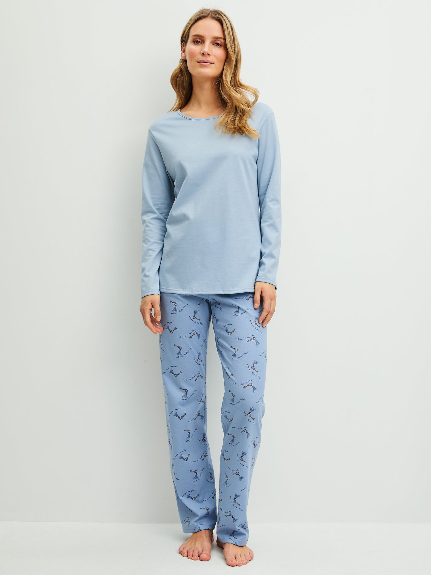 DAMEN Pyjama (Dusty Grey)