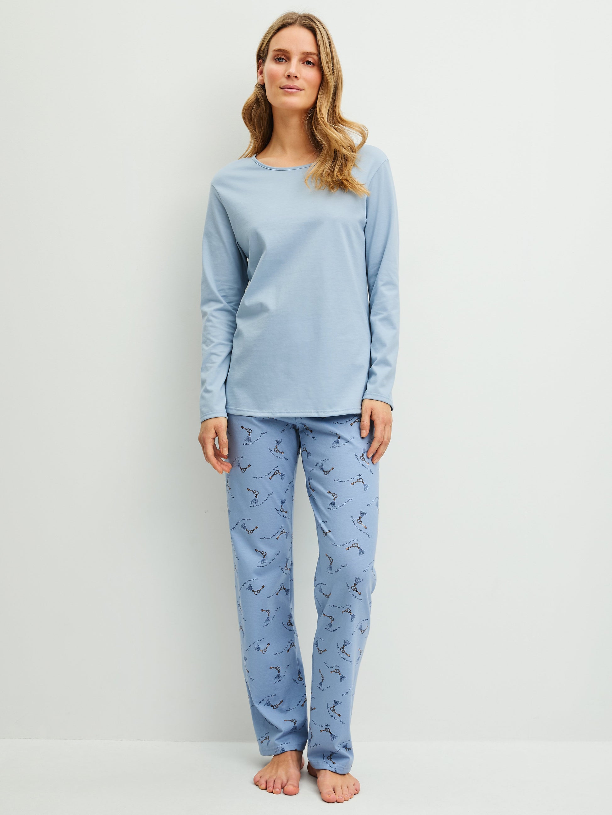 DAMEN Pyjama (Dusty Grey)