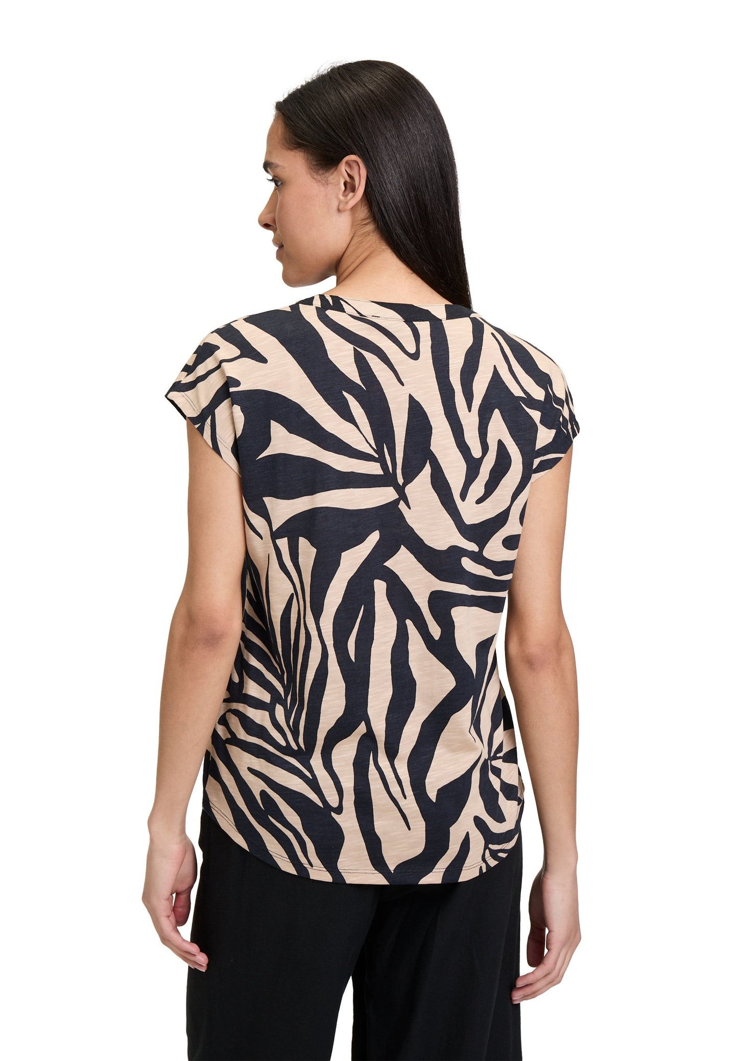 Casual-Shirt (Black/beige)