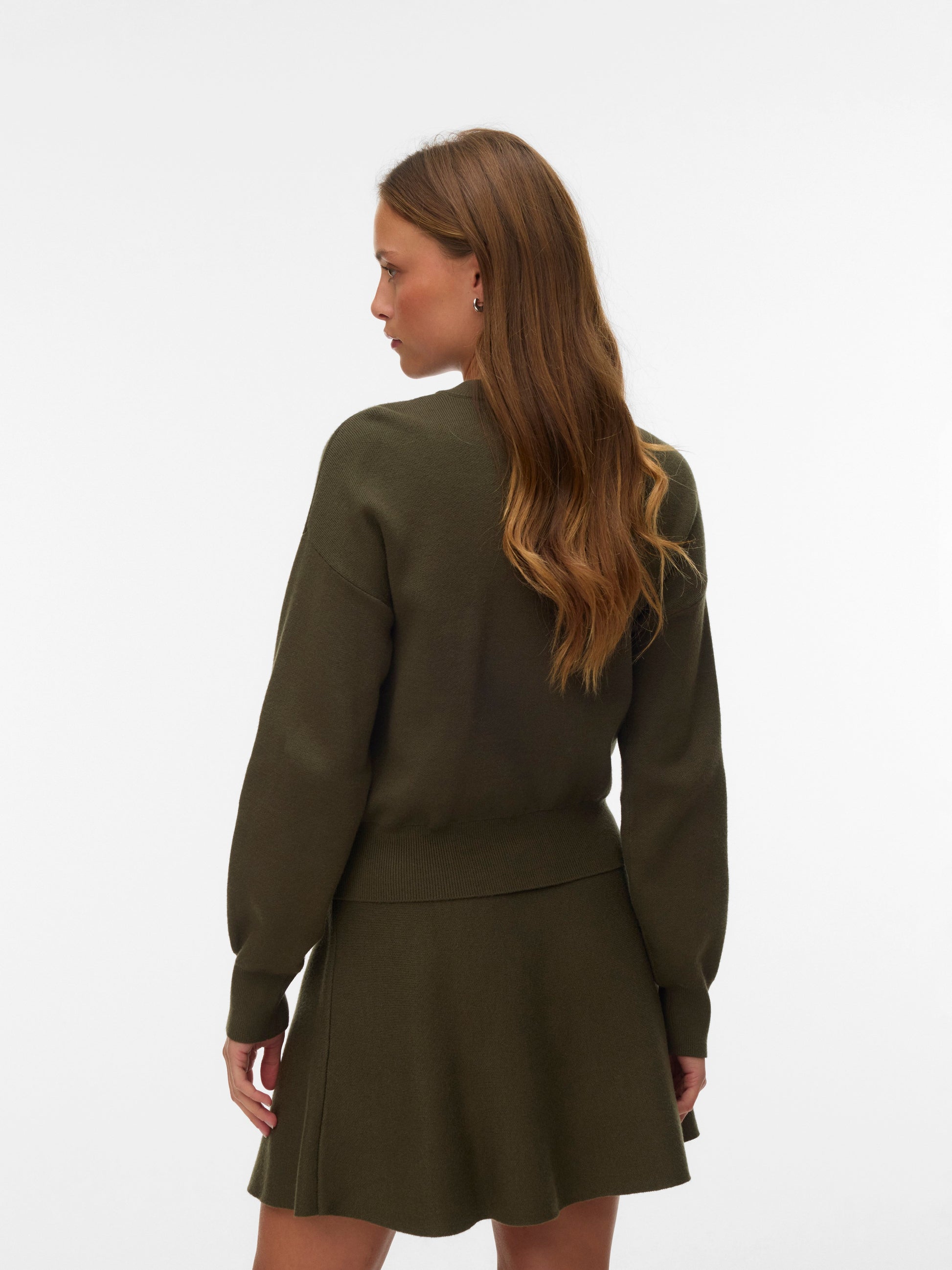 Vmnoella Ls O-neck Cardigan Boo (Forest Night)