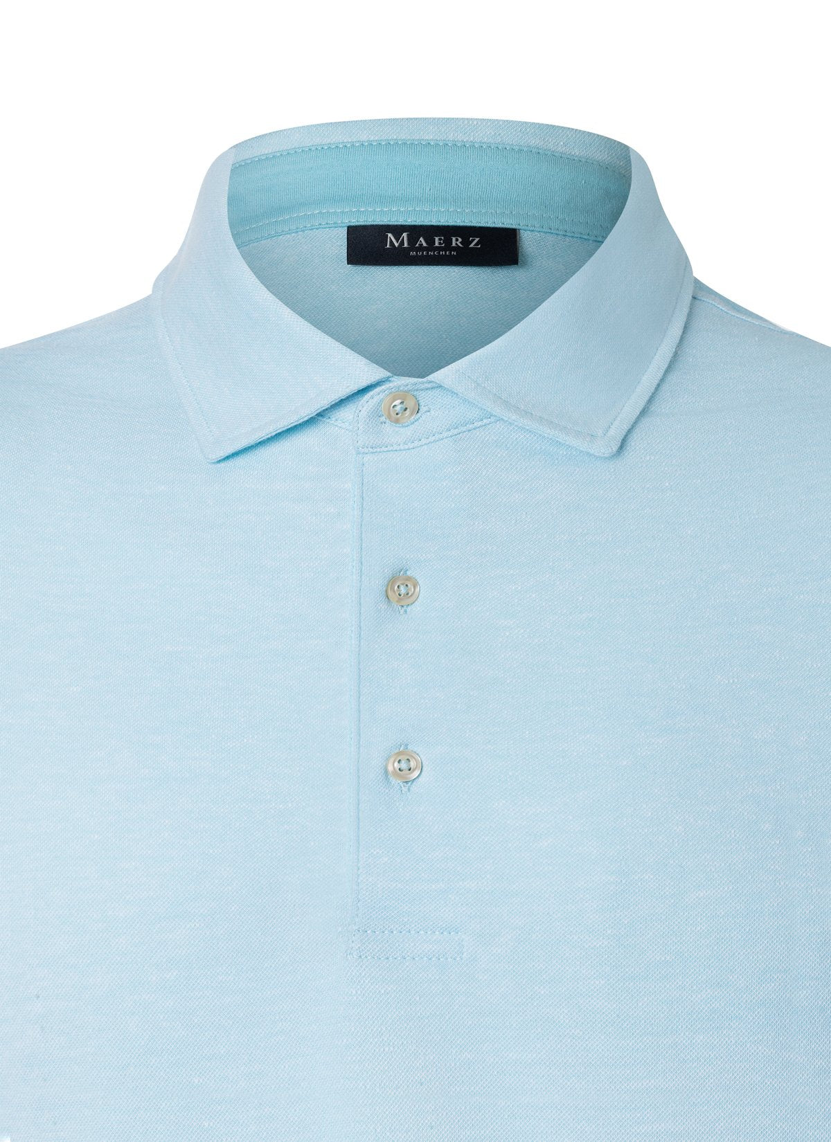 Poloshirt, Knopf 1/2 Arm (Bright Aqua)