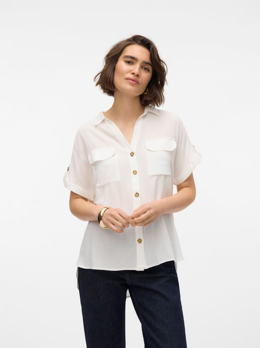 Vmbumpy Ss Shirt Wvn Noos (Snow White)
