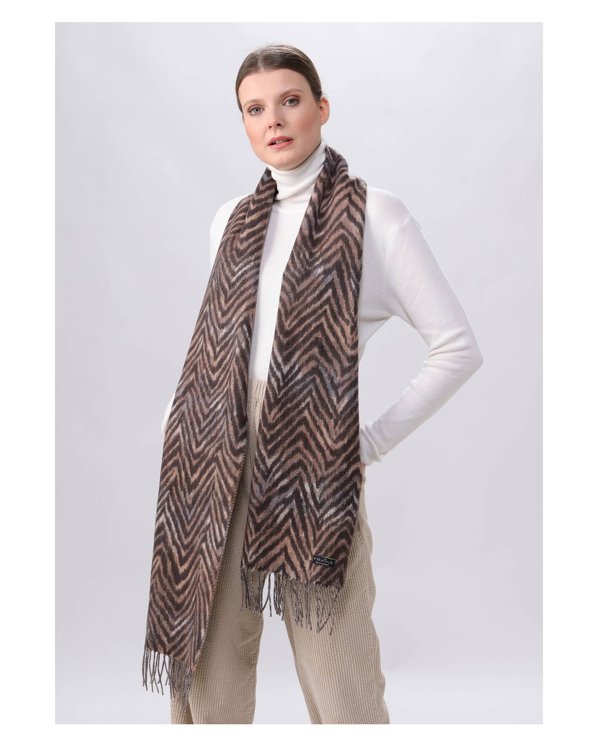 Schal Polyester Schal (Brownie)