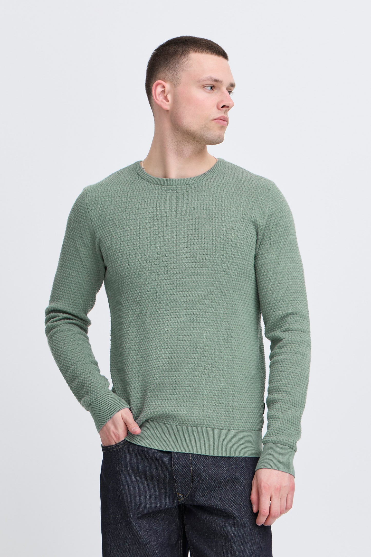 Bhredhill Crew Neck Knit Noos (Laurel Wreath)