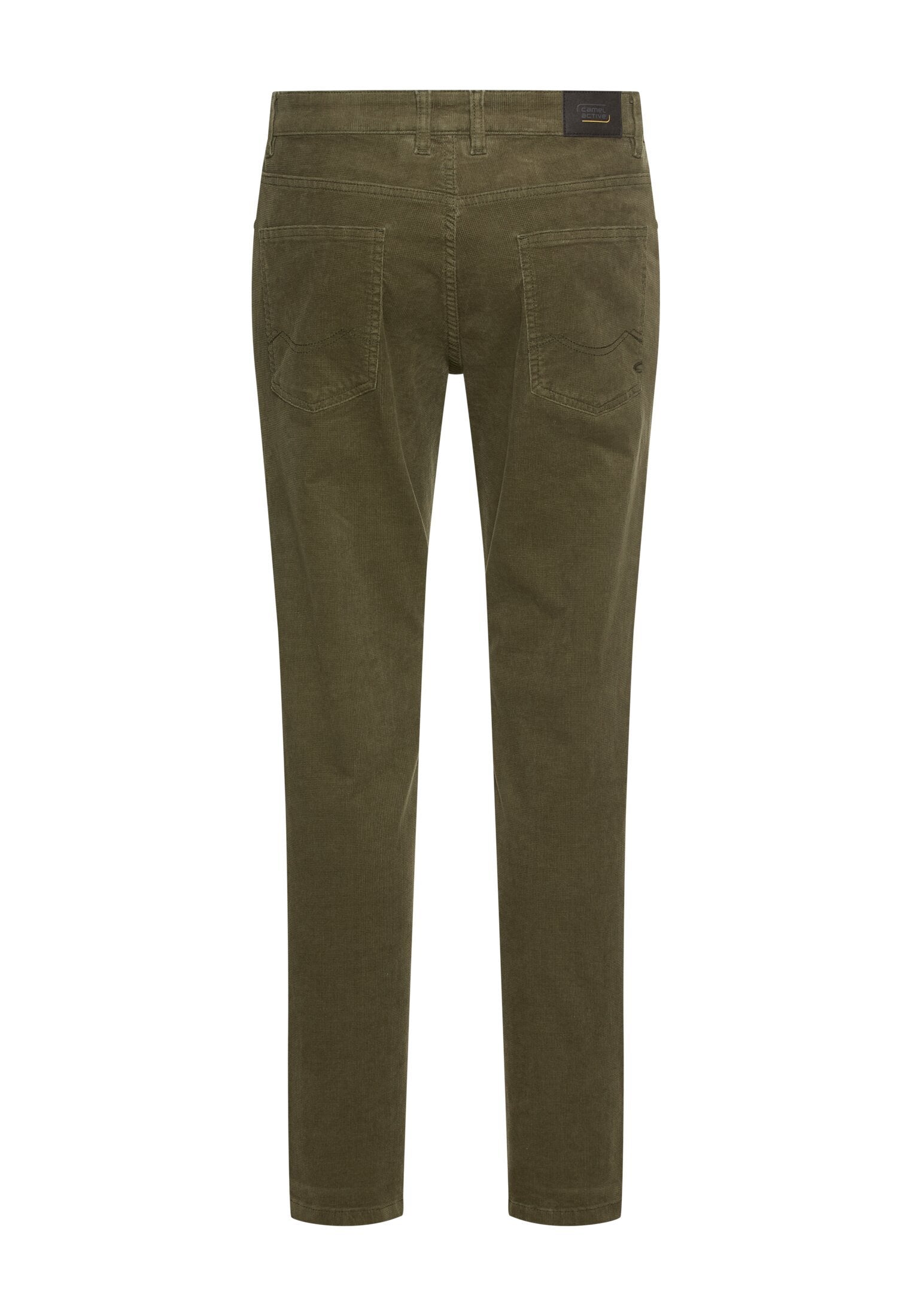 5-Pkt Regular Fit Hose aus Baumwollmix (Forest Green)