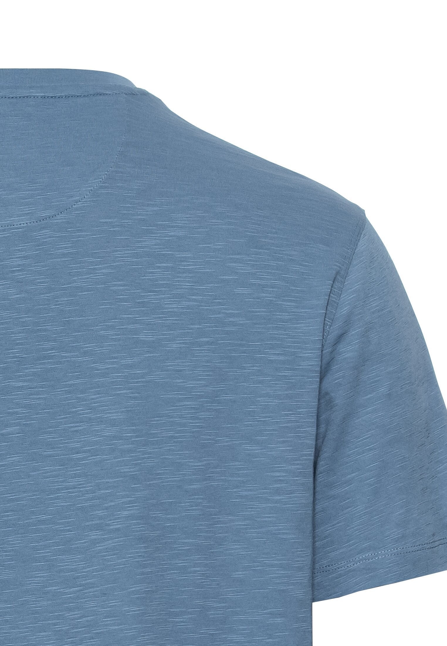 Henley-Shirt aus zertifiziertem Organic Cotton (Elemental Blue)
