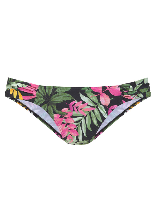 VIVANCE Bikinihose normal (Black-print)
