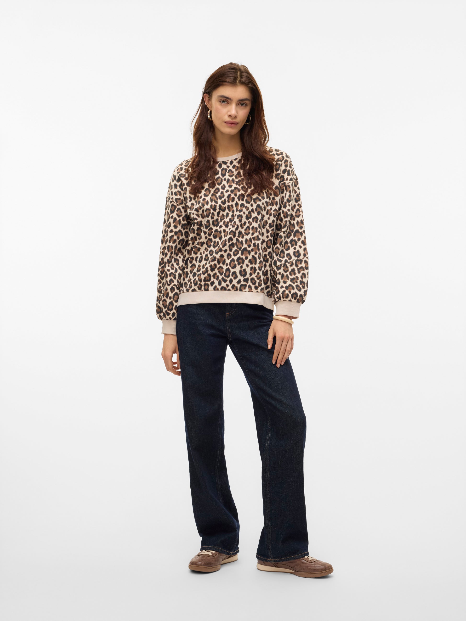 Vmclippa L/s O-neck Sweat Jrs Btq (Birch/clip)