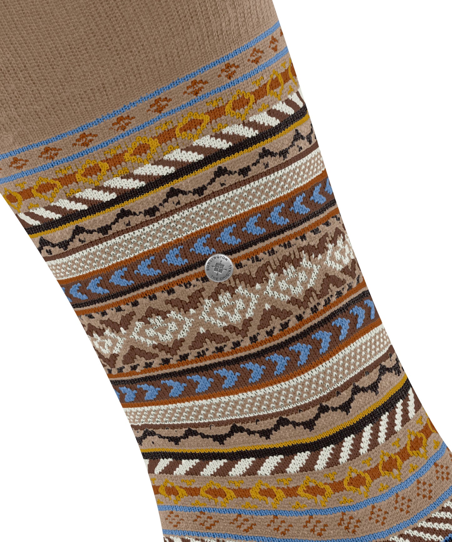 Burlington Fair Isle Herren (Camel)