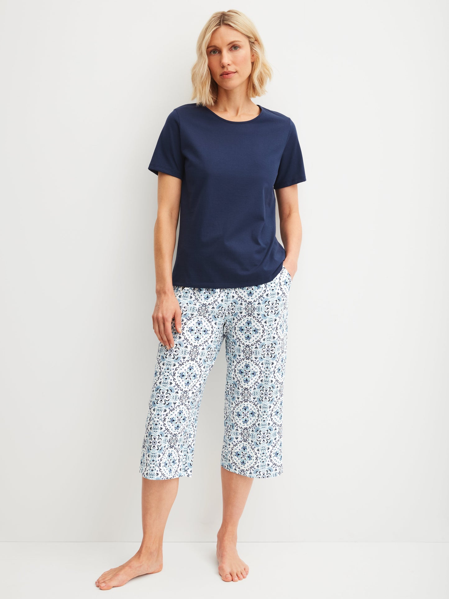 WOMEN 3/4 Pants (Star White)