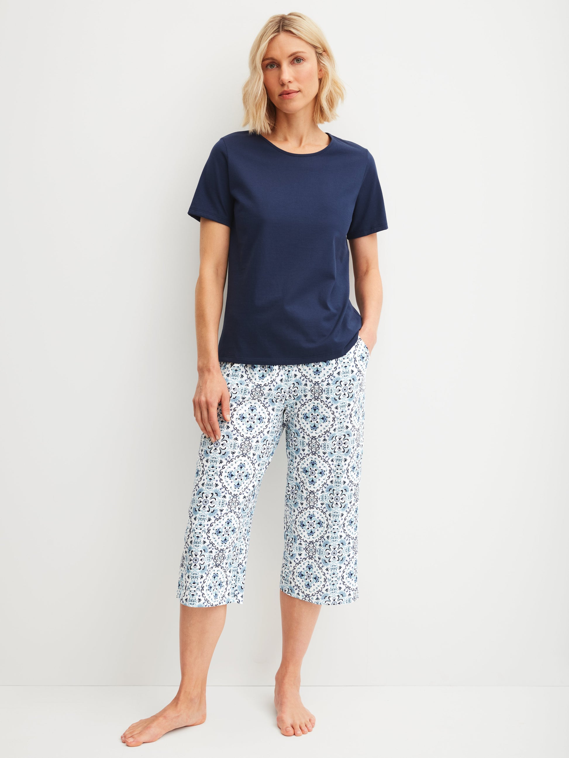 WOMEN 3/4 Pants (Star White)