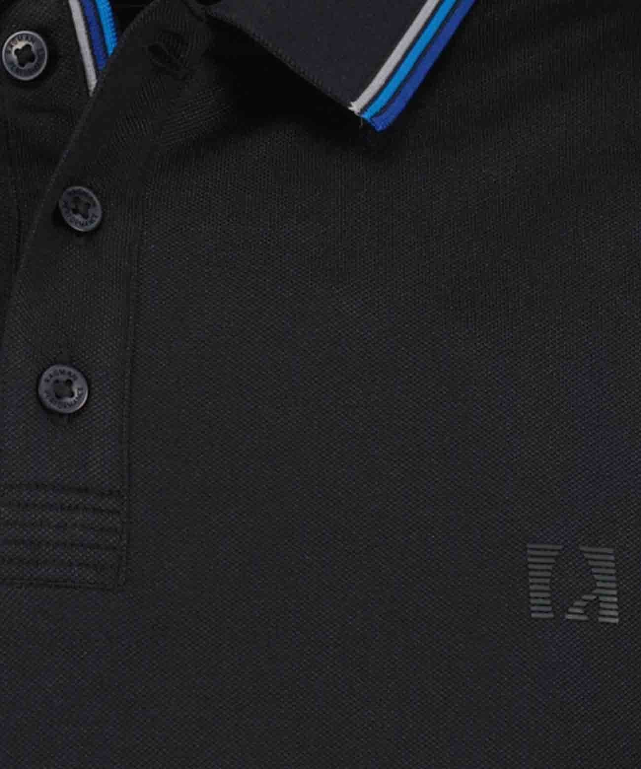 Piqué-Polo "keep dry", modern fit (Schwarz)