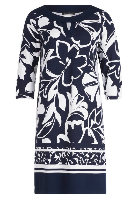 Shirtkleid (Dark Blue/cream)