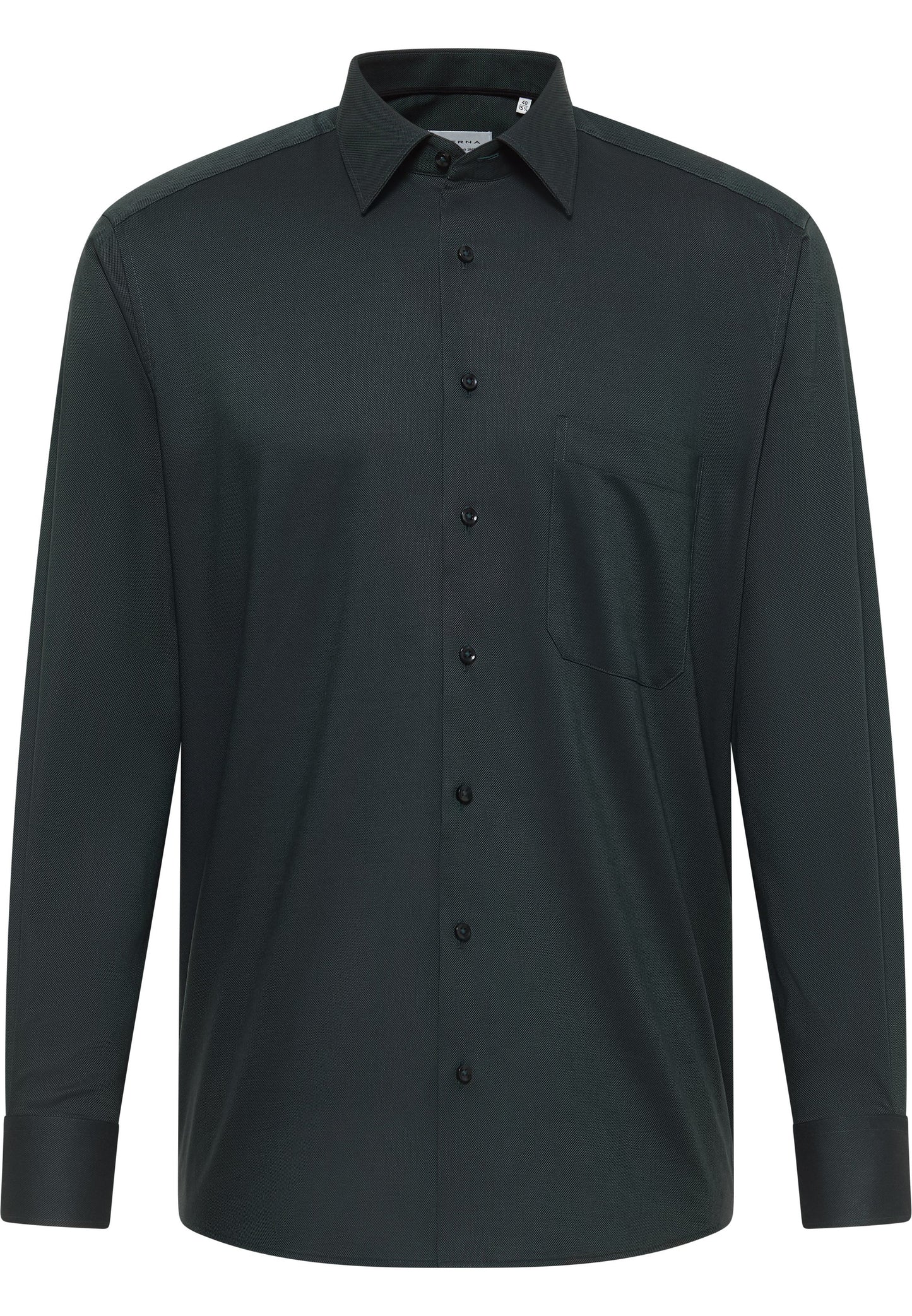 Hemd Natté Langarm (Dunkelgrün)
