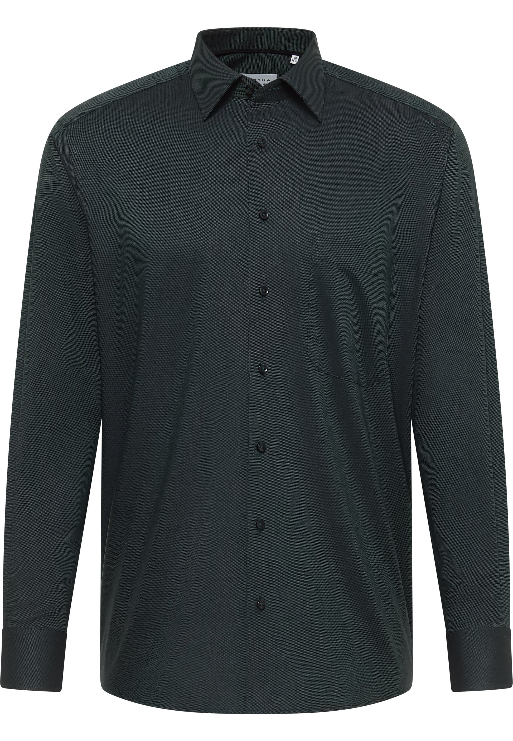 Hemd Natté Langarm (Dunkelgrün)