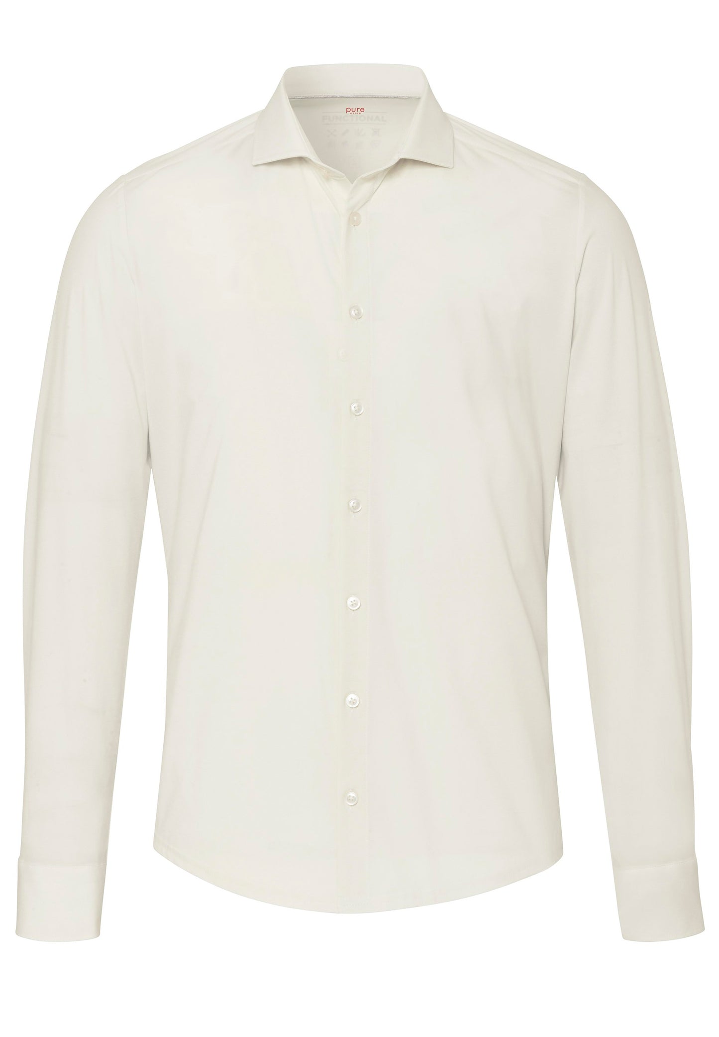 PURE- Functional Hemd Langarm (Uni Ecru)
