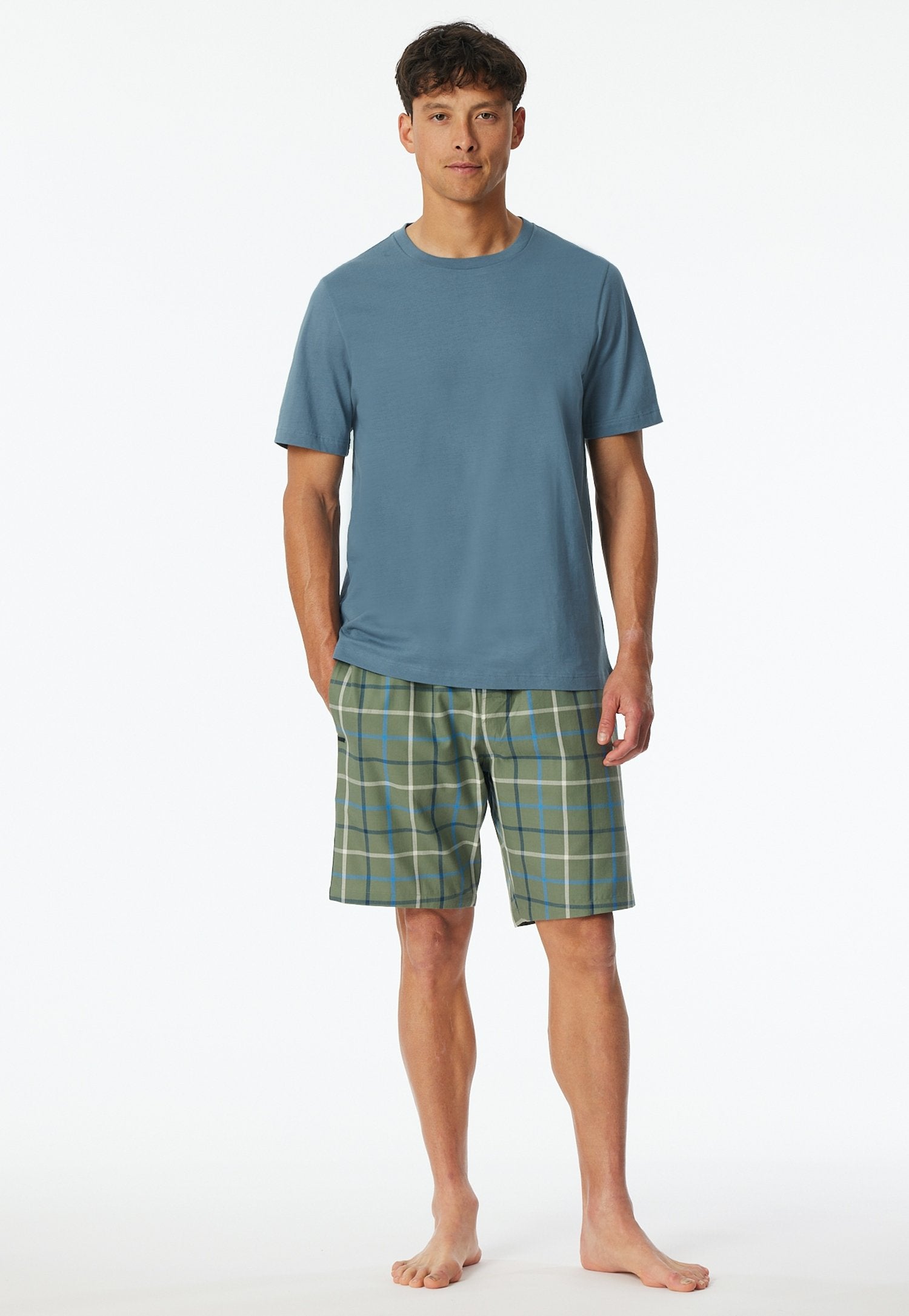 T-Shirt Rundhals (Atlantikblau)