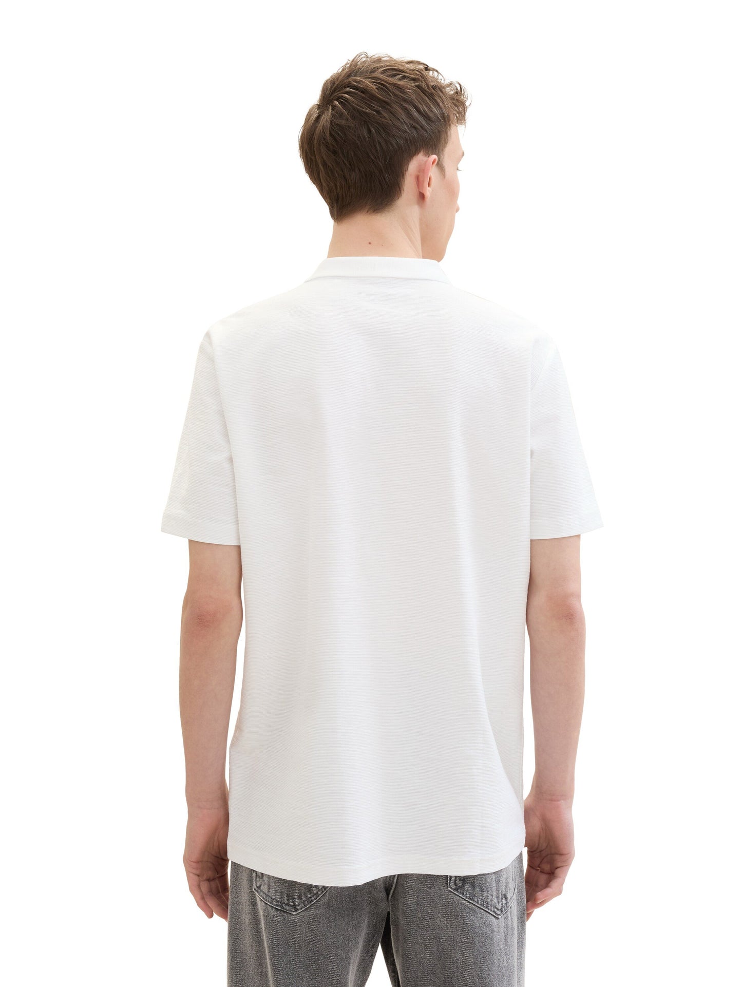 Poloshirt mit Struktur (White)