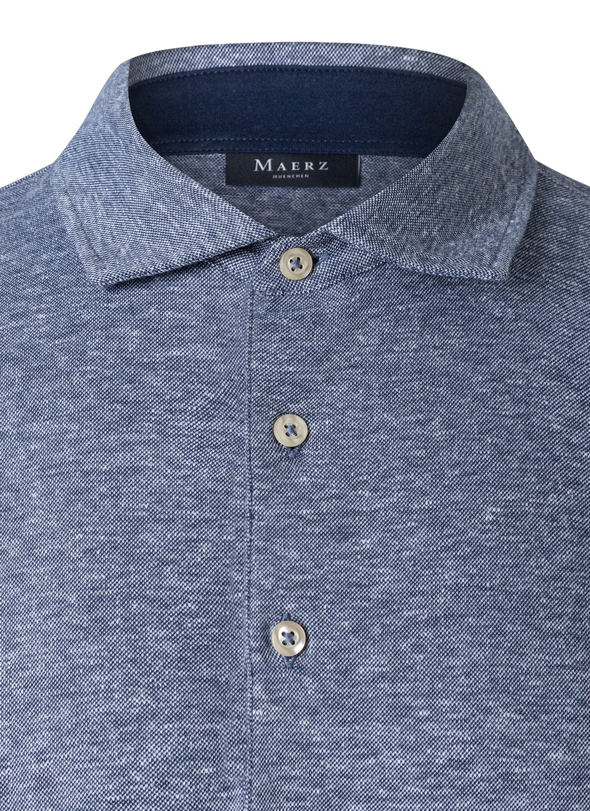 Poloshirt, Knopf 1/2 Arm (Navy)