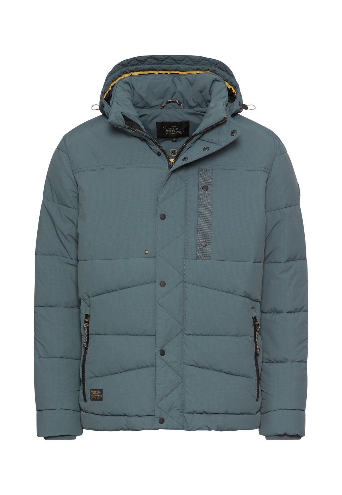 Steppjacke mit abnehmbarer Kapuze (Tinted Blue)
