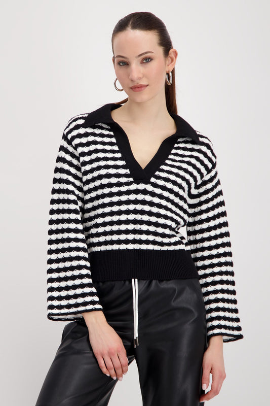 Pullover (Schwarz Ringel)