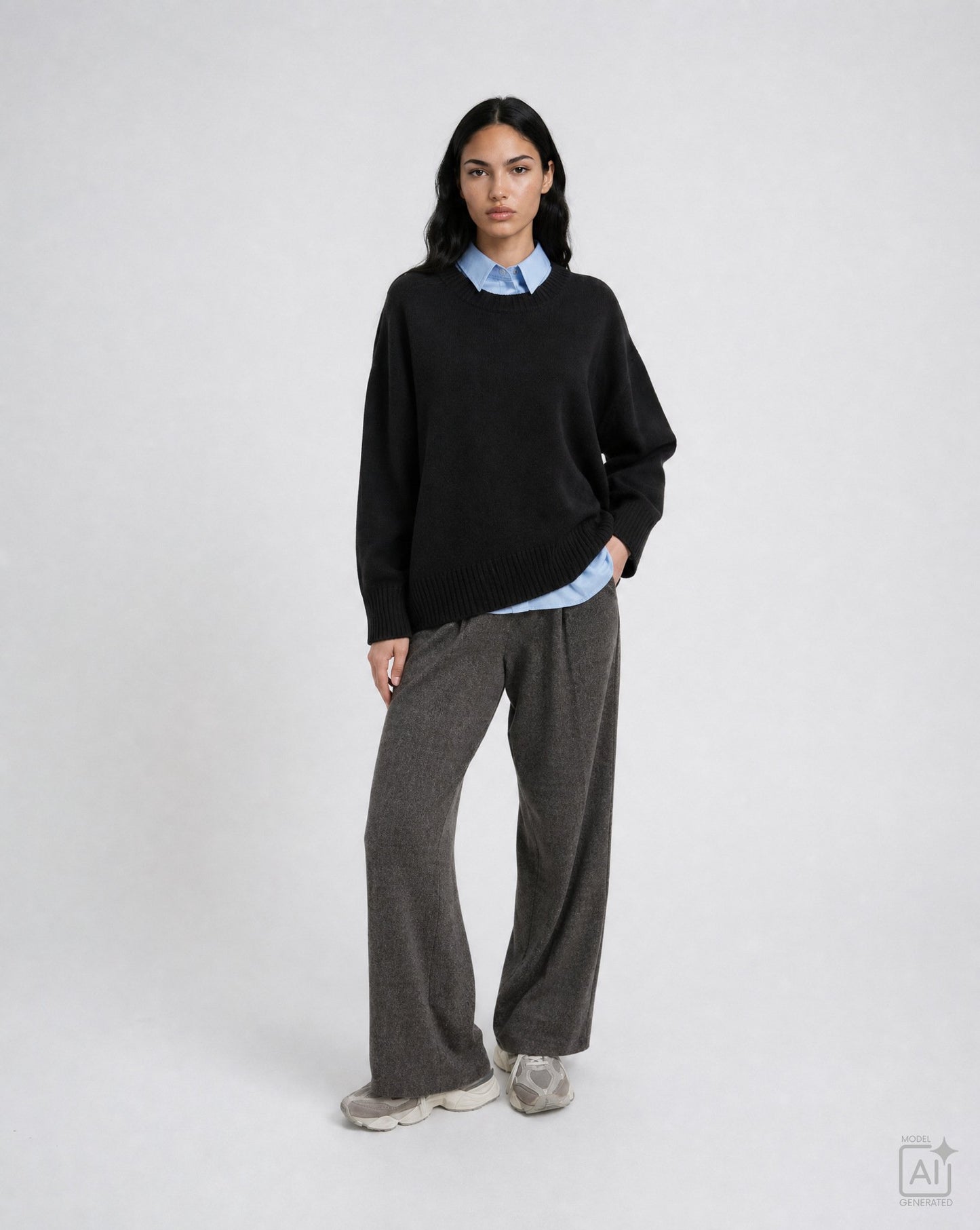 Herringbone Interlock Pants (Dark Choc)