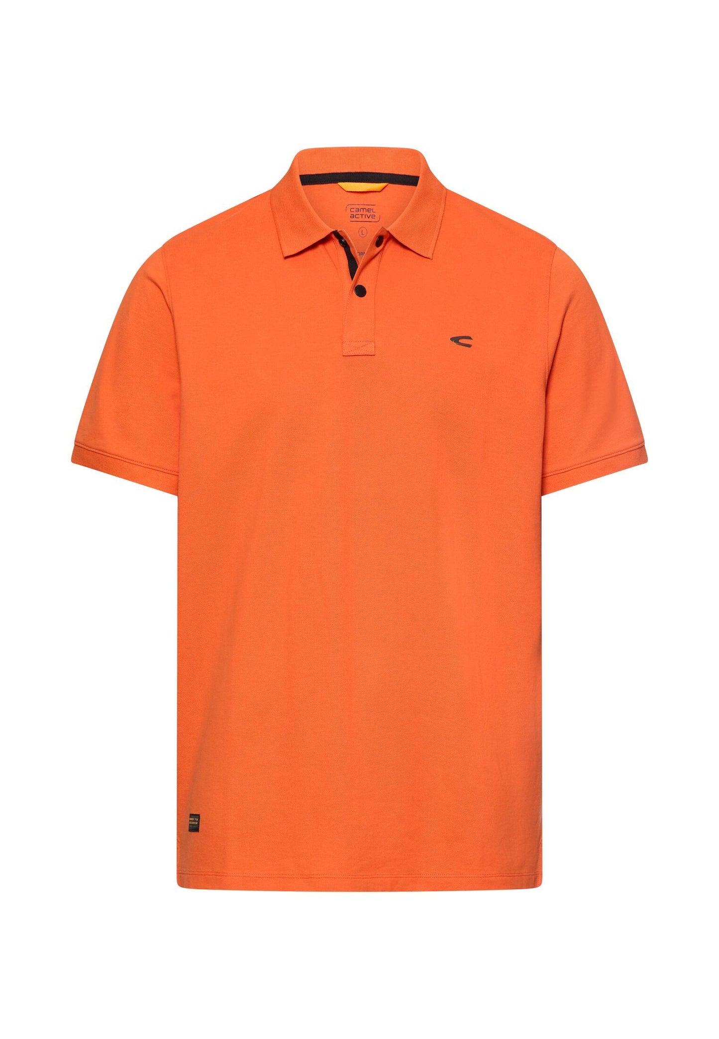 Poloshirt mit Kontrastdetails (Burned Orange)