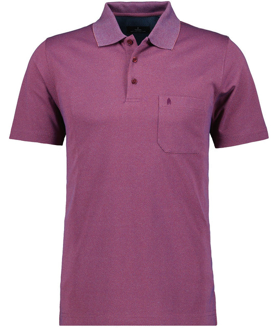 Softknit-Polo "Fischernetz" (Mulberry)