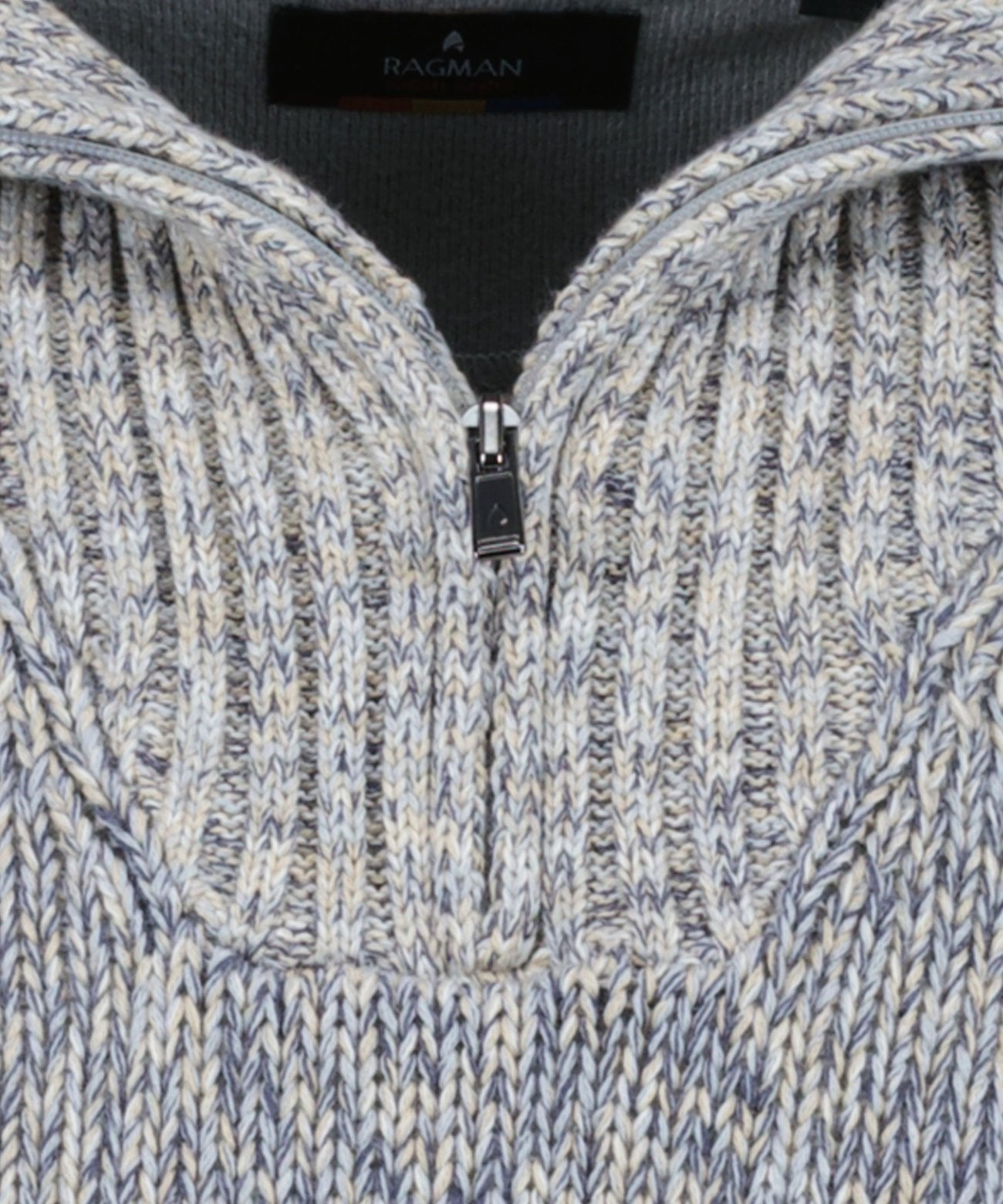 Troyer-Strickpullover Tweed (Grau Melan)