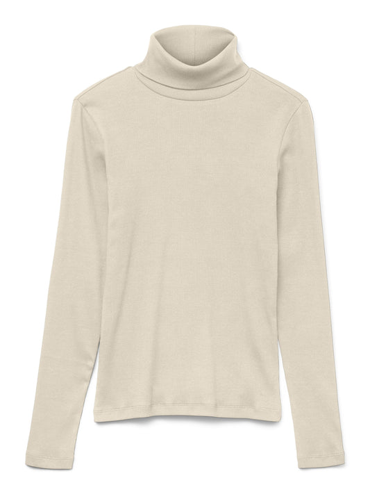 Vmchloe Ls Rollnecktop Jrs Noos (Birch)