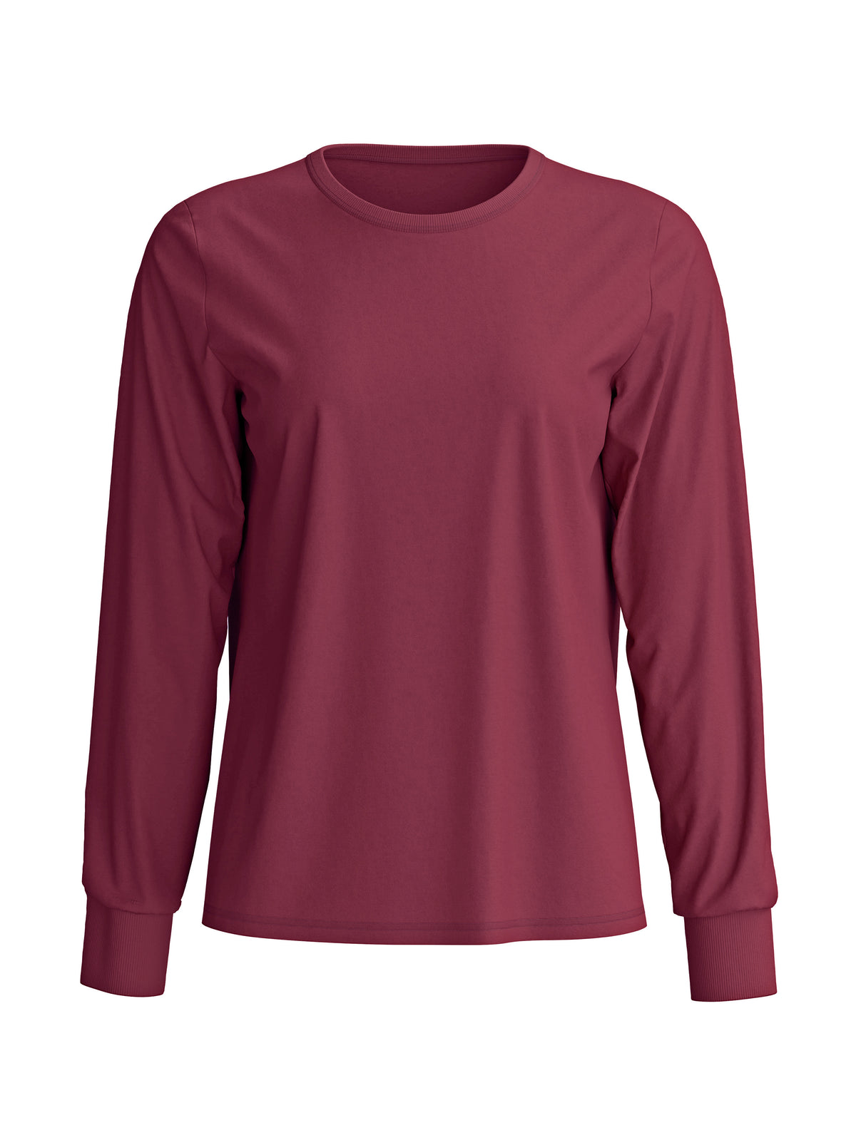 DAMEN Shirt langarm (Mars Red)