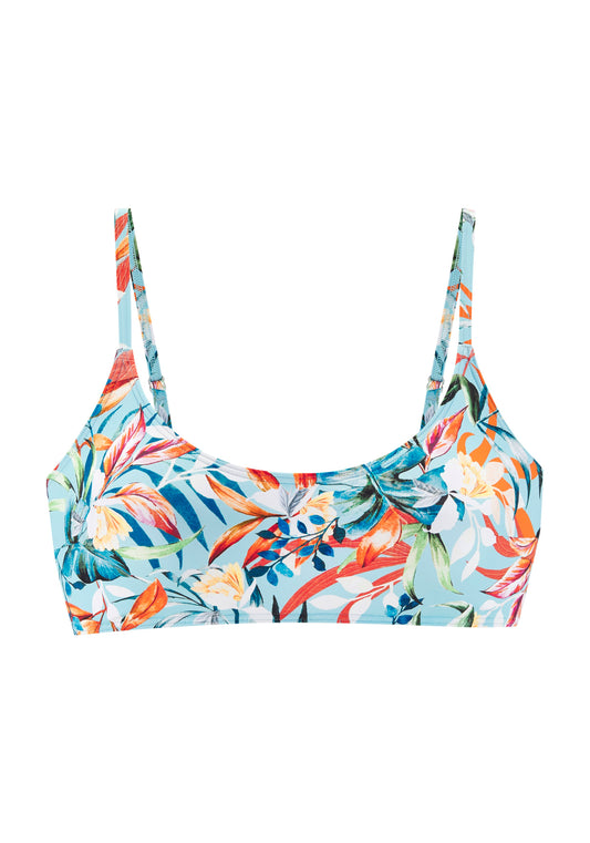 venice beach lm exkl. sport Bustier-Top (Lt.blue Prin)