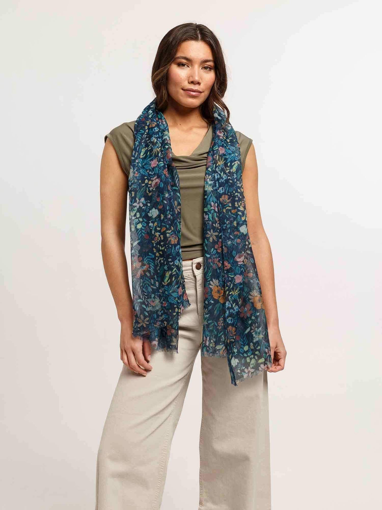 Schal Polyester Schal (Crystal Teal)