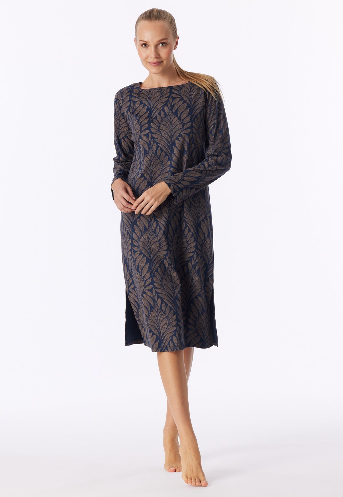 Nachthemd langarm, 110cm (Deep Sea Blue)