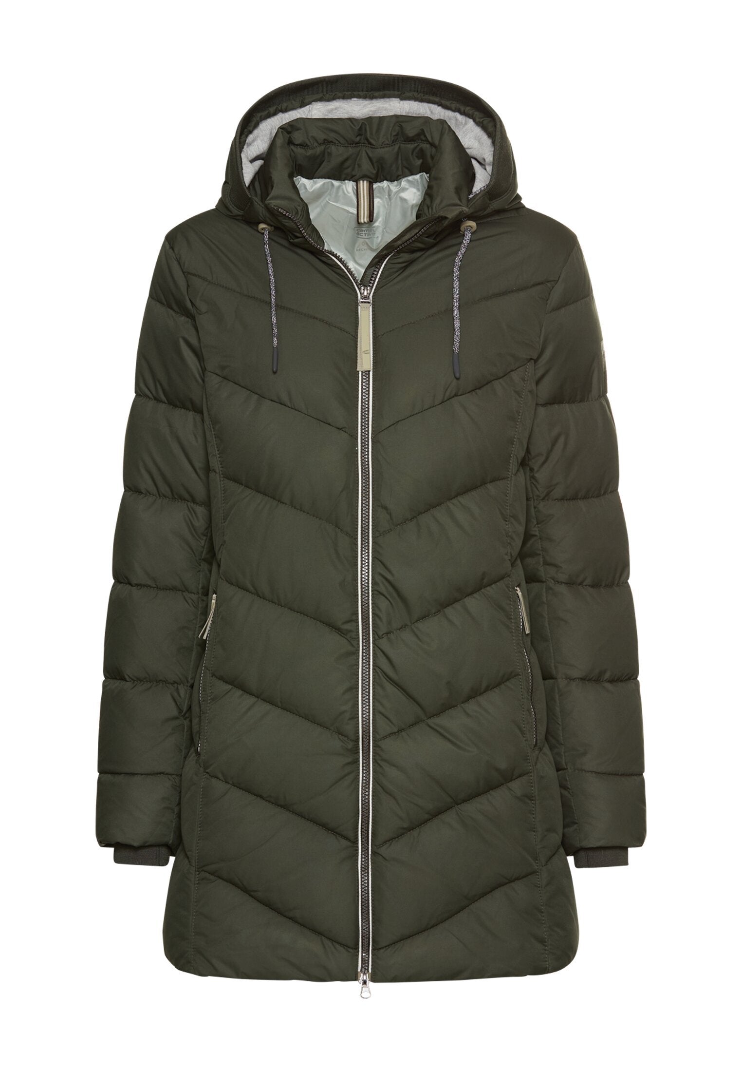 Wattierte Jacke mit abnehmbarer Kapuze (Forest)