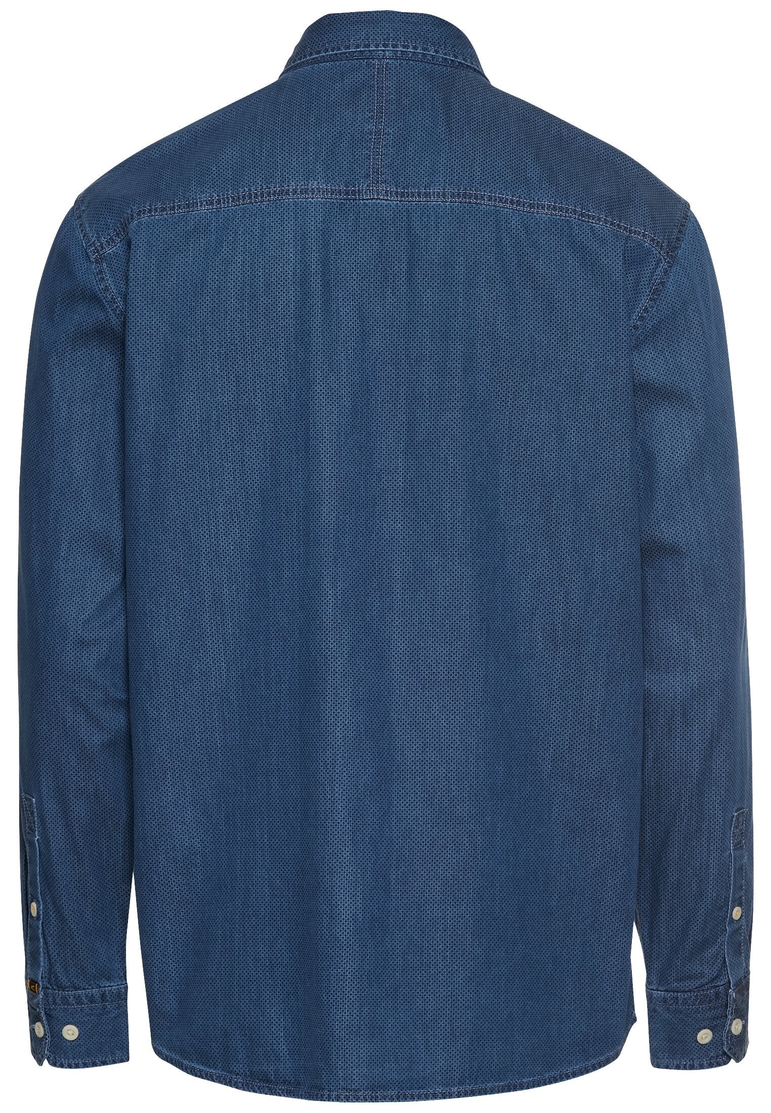 Langarm Hemd mit Allover-Print (Dark Navy)