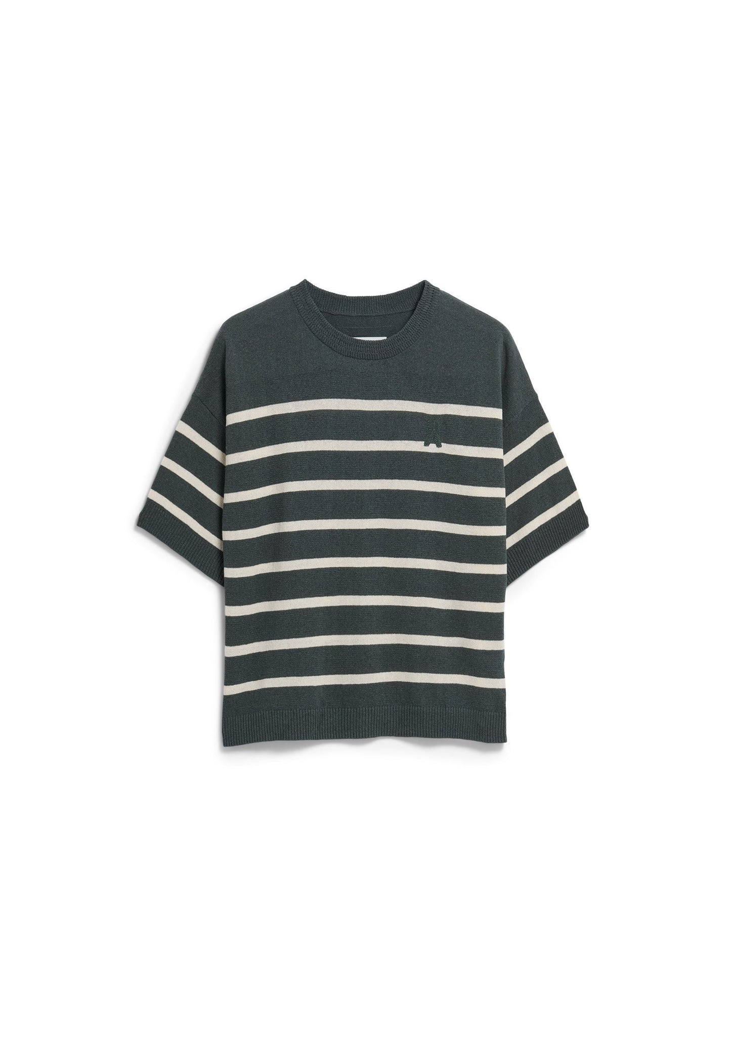 Striped Linen Blend Sweater (Space Steel-und)