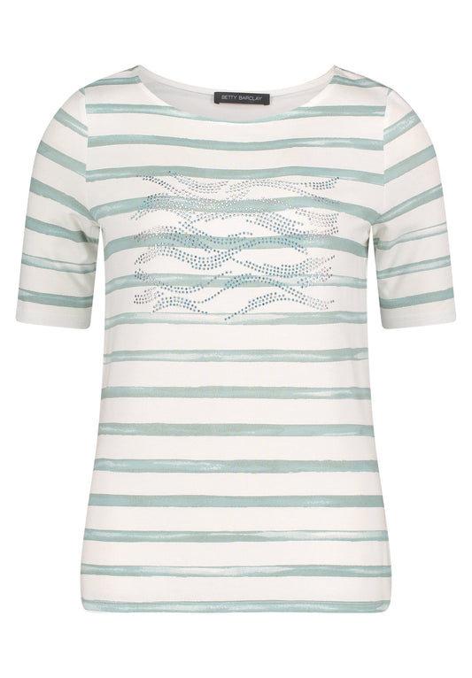 Ringelshirt (Cream/mint)