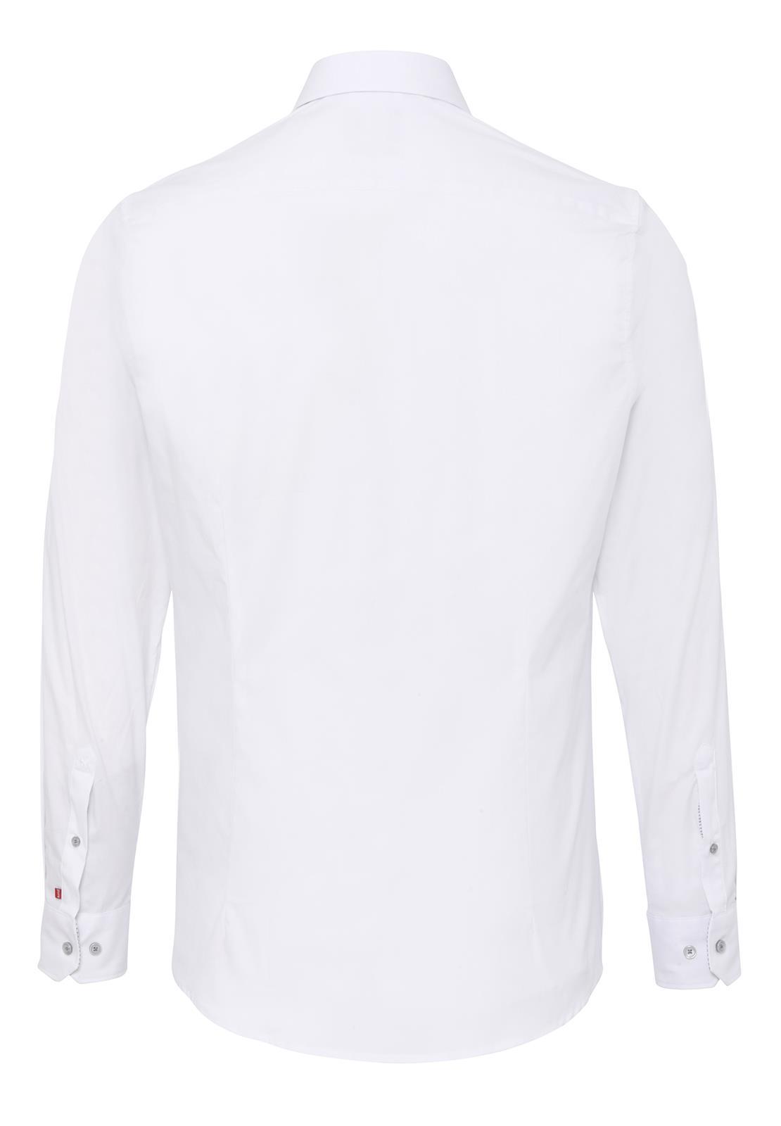 PURE- City Hemd modern fit Langarm (Uni Weiß)