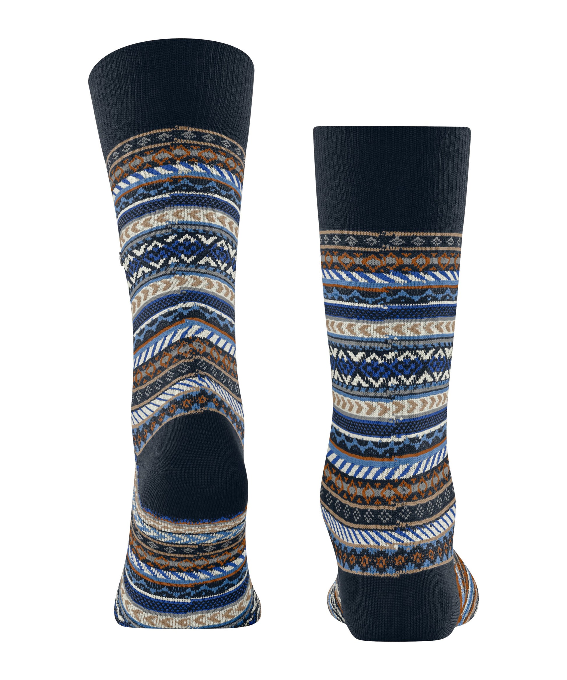 Burlington Fair Isle Herren (Marine)
