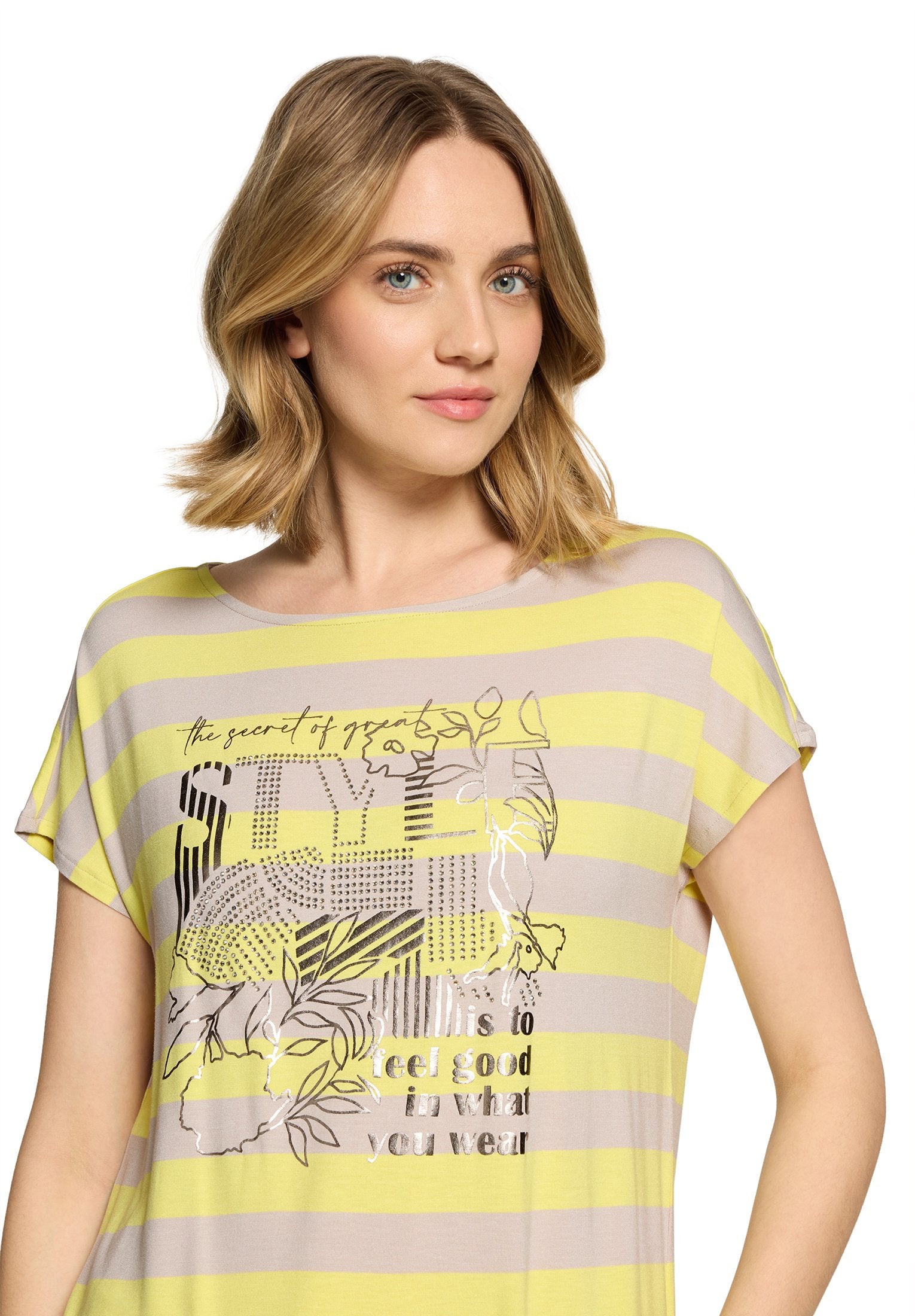 Printshirt (Beige/yellow)