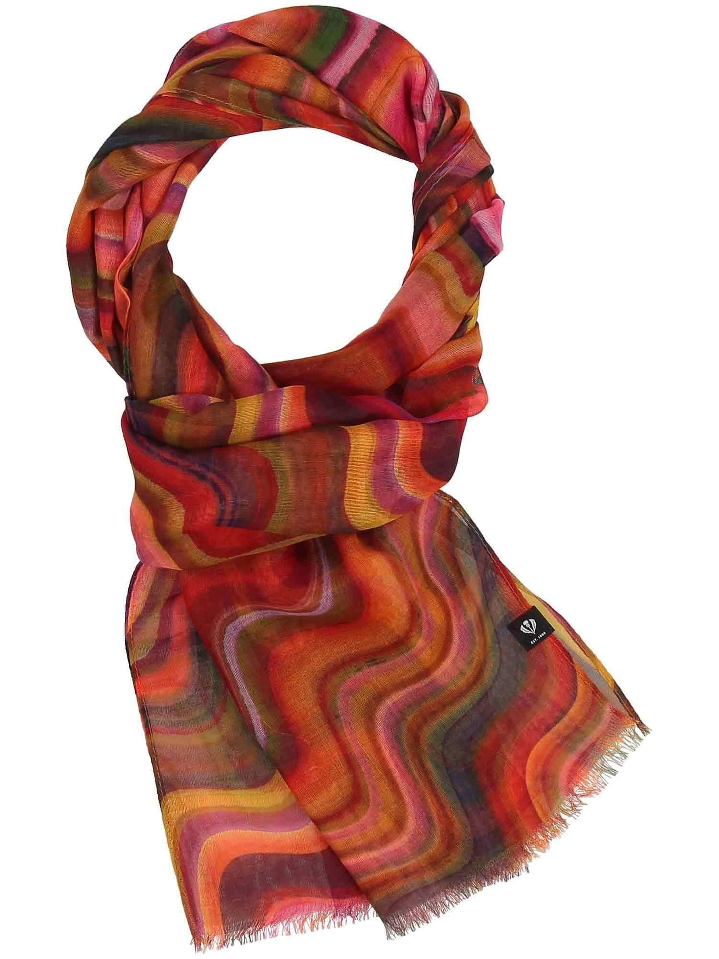 Schal Polyester Schal (Exotic Orange)