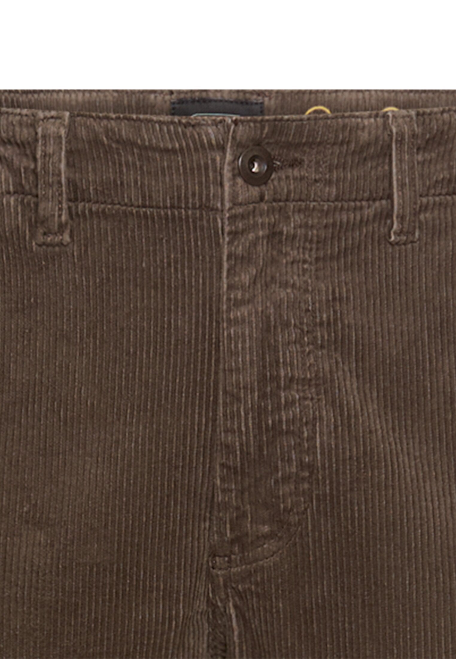 Regular Fit Chino Hose aus Cord (Dark Brown)