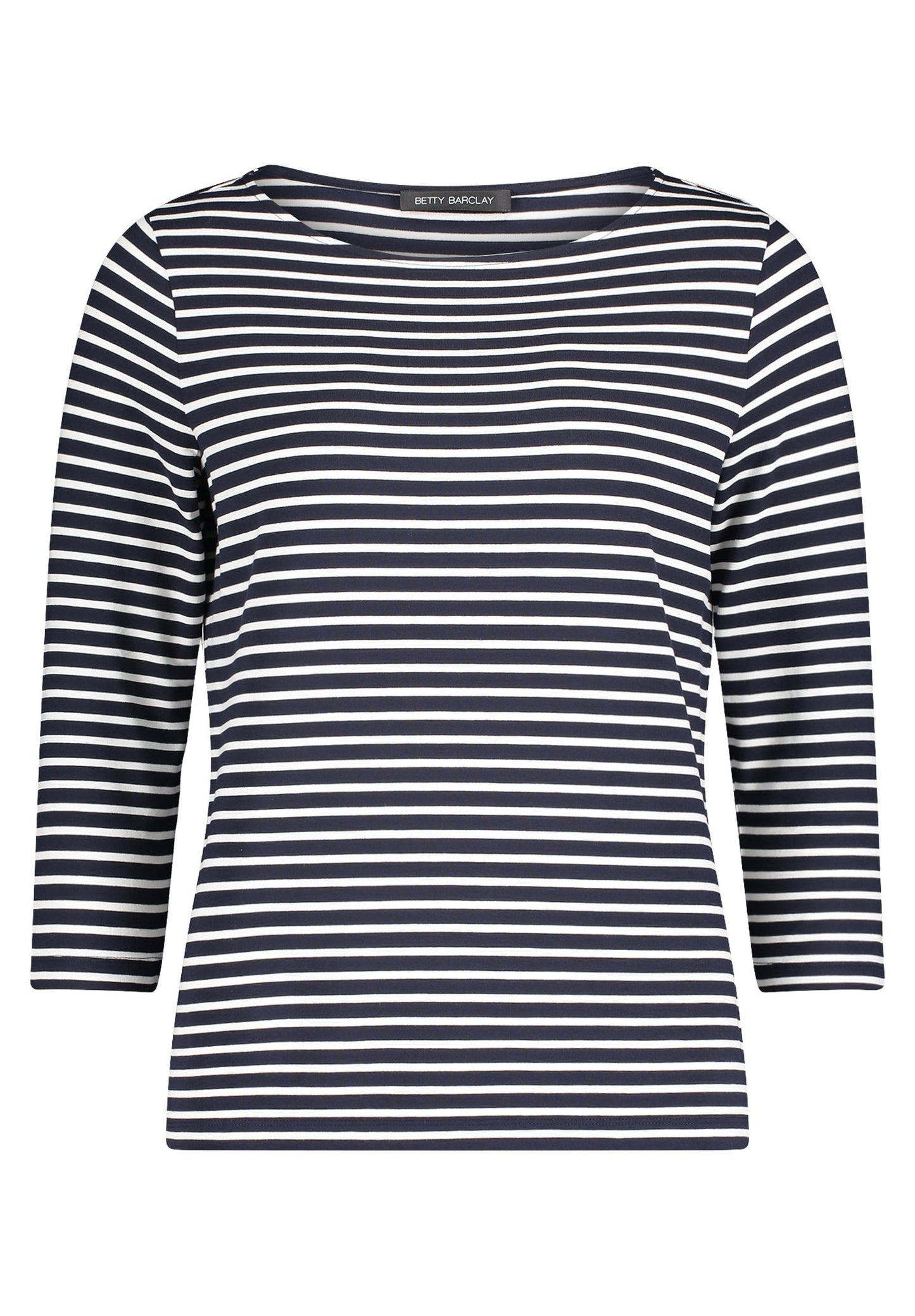 Basic Shirt (Dark Blue/cream)