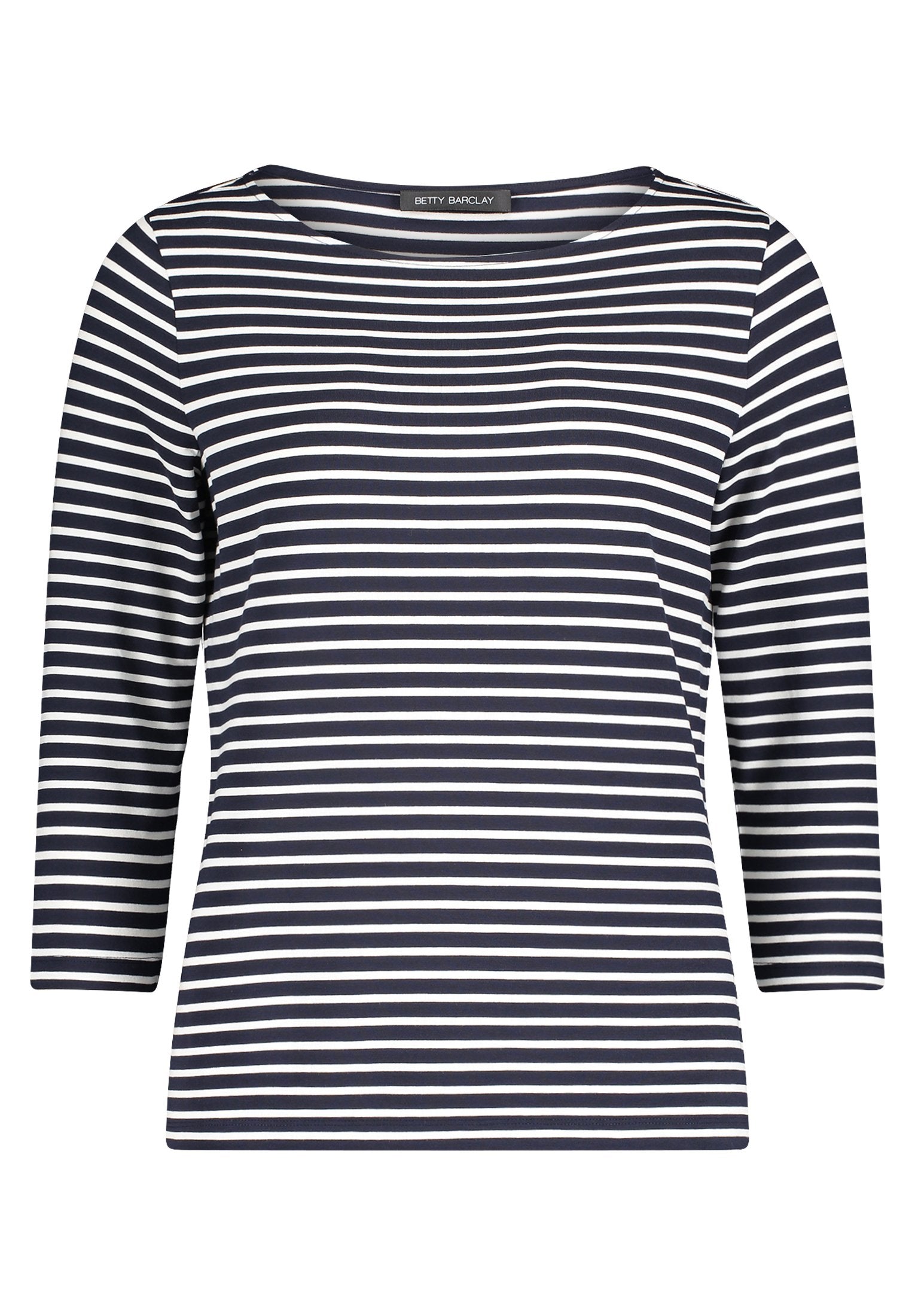 Basic Shirt (Dark Blue/cream)
