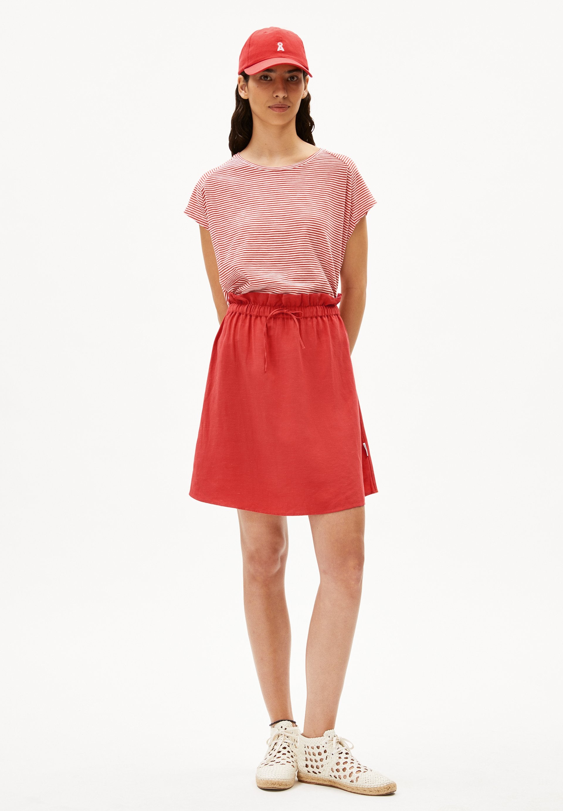 Oneliaa Lovely Stripes (Oatmilk-coral B)