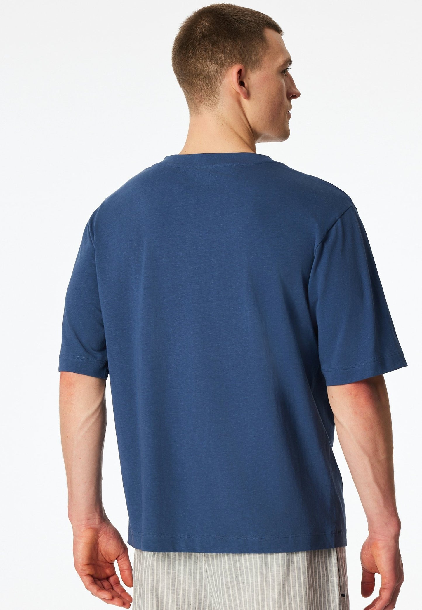 T-Shirt Rundhals (Atlantikblau)
