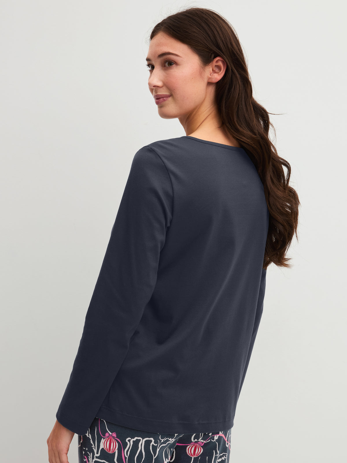DAMEN Shirt langarm (Blue Night)